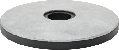 Galvanizli Çelik ve Neopren Yapıştırmalı Sızdırmazlık Pulları, 1/4" Vida Boyutu için, 0.275" ID, 1.000" OD