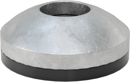 Galvanizli Çelik ve Neopren Yapıştırmalı Sızdırmazlık Pulları, 4 Numaralı Vida Boyutu için, 0.120" ID, 0.310" OD