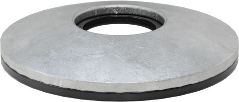 Galvanizli Çelik ve Neopren Yapıştırmalı Sızdırmazlık Pulları, 5/16" Vida Boyutu için, 0.330" ID, 0.875" OD