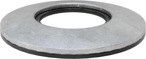 Galvanizli Çelik ve Neopren Yapıştırmalı Sızdırmazlık Pulları, 1/2" Vida Boyutu için, 0.532" ID, 1" OD, 0,104“ ila 0,139” Kalınlık