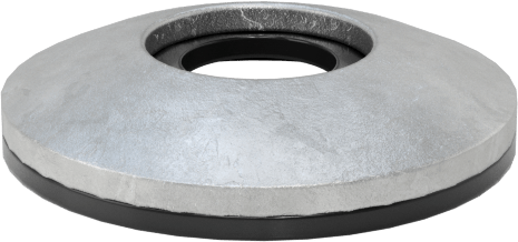 Galvanizli Çelik ve Neopren Yapıştırmalı Sızdırmazlık Pulları, 1/4" Vida için, 0.275" ID, 0.625" OD, 0,114“ ila 0,149” Kalınlık