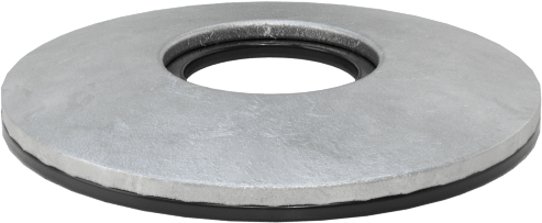 Galvanizli Çelik ve Neopren Yapıştırmalı Sızdırmazlık Pulları, 3/8" Vida Boyutu için, 0.400" ID, 1.000" OD