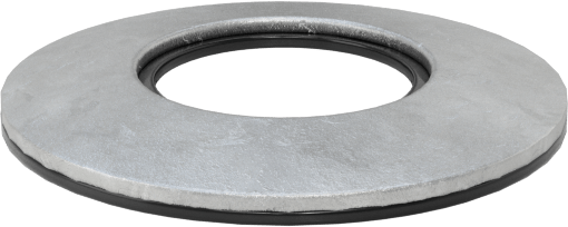 Galvanizli Çelik ve Neopren Yapıştırmalı Sızdırmazlık Pulları, 5/8" Vida Boyutu için, 0.650" ID, 1.250" OD