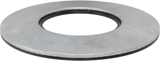 Galvanizli Çelik ve Neopren Yapıştırmalı Sızdırmazlık Pulları, 7/8" Vida Boyutu için, 0.910" ID, 1.750" OD