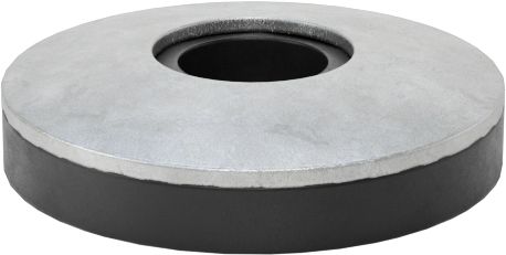 Galvanizli Çelik ve Neopren Yapıştırmalı Sızdırmazlık Pulları, 10 Numaralı Vida için, 0.2" ID, 0.5" OD, 0,086“ ila 0,116” Kalınlık