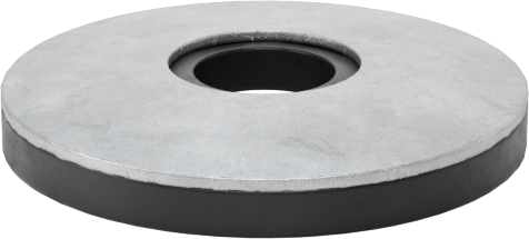 Galvanizli Çelik ve Neopren Yapıştırmalı Sızdırmazlık Pulları, 1/4" Vida Boyutu için, 0.275" ID, 0.750" OD