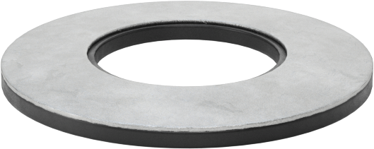 Galvanizli Çelik ve Neopren Yapıştırmalı Sızdırmazlık Pulları, 3/4" Vida Boyutu için, 0.810" ID, 1.500" OD