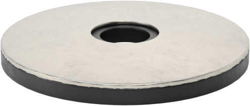 18-8 Paslanmaz Çelik ve Neopren Yapıştırmalı Sızdırmazlık Pul, 1/4" Vida Boyutu için, 0.275" ID, 1.000" OD