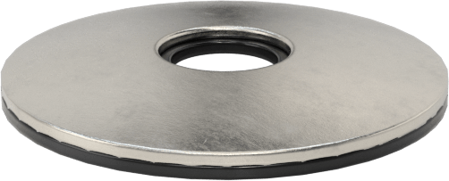 18-8 Paslanmaz Çelik ve Neopren Yapıştırmalı Sızdırmazlık Pul, 5/16" Vida Boyutu için, 0.330" ID, 1.125" OD