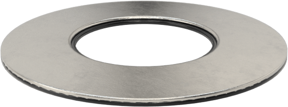 18-8 Paslanmaz Çelik ve Neopren Yapıştırmalı Sızdırmazlık Pul, 1-1/4" Vida Boyutu için, 1.275" ID, 2.500" OD
