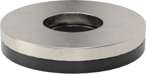 18-8 Paslanmaz Çelik ve Neopren Yapıştırmalı Sızdırmazlık Pul, 1/4" Vida Boyutu için, 0.312" ID, 0.750" OD
