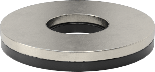 18-8 Paslanmaz Çelik ve Neopren Yapıştırmalı Sızdırmazlık Pul, 3/8" Vida Boyutu için, 0.406" ID, 1.000" OD