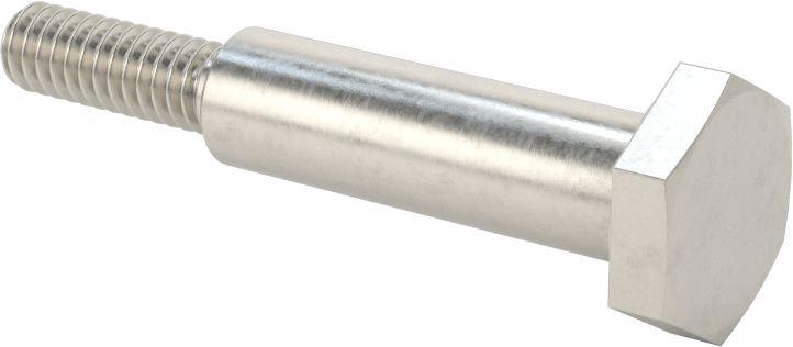 Paslanmaz Çelik Altıgen Başlı Omuzlu Vida, 3/8" Omuz Çapı, 1-5/16" Omuz Uzunluğu, 1/4"-20 Diş