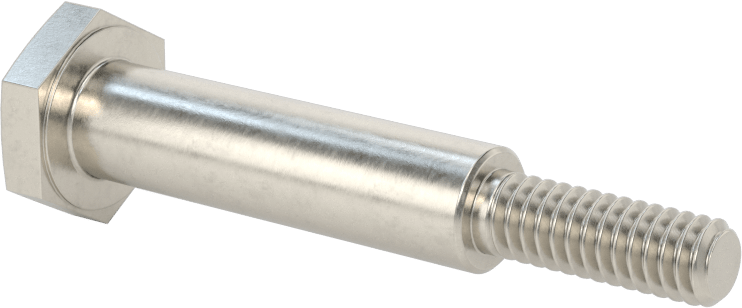Paslanmaz Çelik Altıgen Başlı Omuzlu Vida, 3/8" Omuz Çapı, 1-7/16" Omuz Uzunluğu, 1/4"-20 Diş