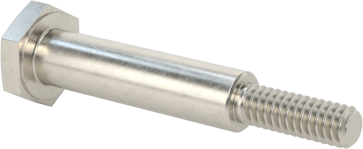 Paslanmaz Çelik Altıgen Başlı Omuzlu Vida, 3/8" Omuz Çapı, 1-1/2" Omuz Uzunluğu, 1/4"-20 Diş