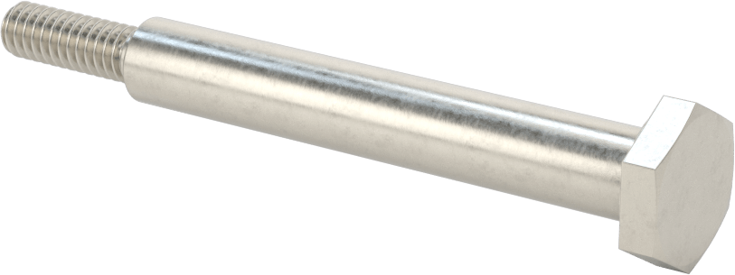 Paslanmaz Çelik Altıgen Başlı Omuzlu Vida, 3/8" Omuz Çapı, 2-1/2" Omuz Uzunluğu, 1/4"-20 Diş