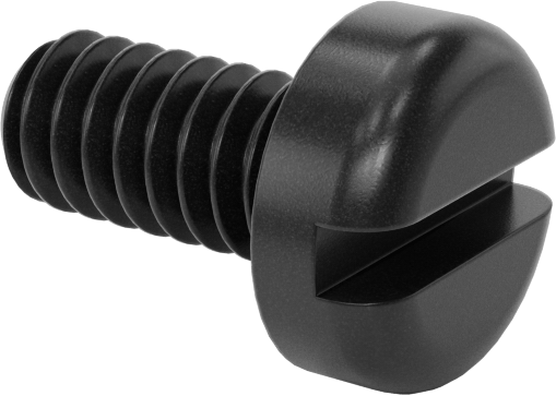 Naylon Silindir Başlı Oluklu Vidalar, 0-80 Diş, 1/8" Uzunluk