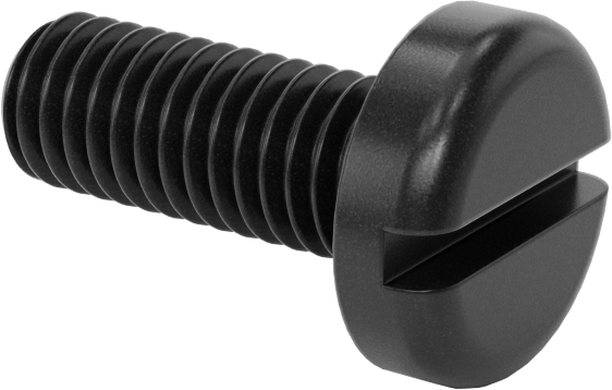 Naylon Silindir Başlı Oluklu Vidalar, 10-32 Diş, 1/2" Uzunluk