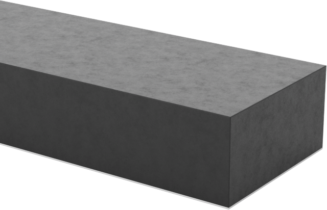Kimyasallara Dayanıklı Viton® Floroelastomer Conta, Arka Yüzü Yapışkanlı Levha, 1/8" Kalınlık, 1/4“ Genişlik x 48” Uzunluk