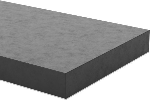 Kimyasallara Dayanıklı Viton® Floroelastomer Conta, Arka Yüzü Yapışkanlı Levha, 1/16" Kalınlık, 3/8“ Genişlik x 48” Uzunluk