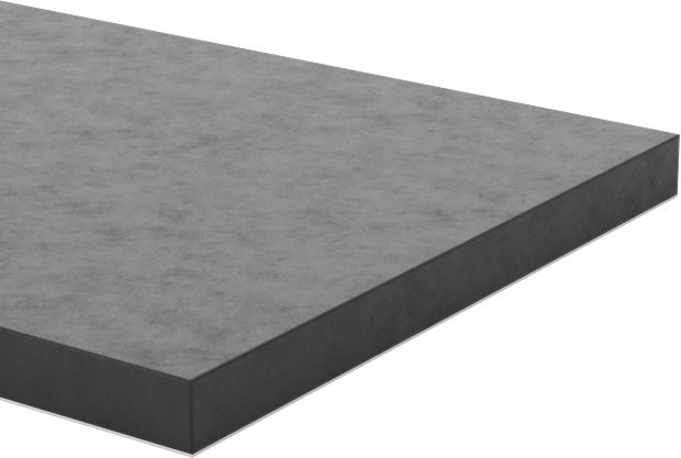 Kimyasallara Dayanıklı Viton® Floroelastomer Conta, Arka Yüzü Yapışkanlı Levha, 1/16" Kalınlık, 3/4“ Genişlik x 48” Uzunluk