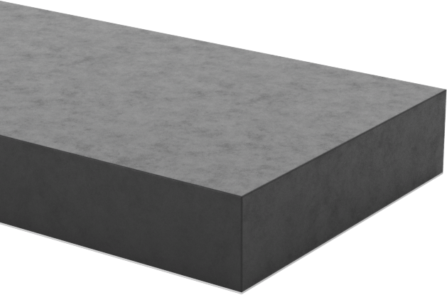 Kimyasallara Dayanıklı Viton® Floroelastomer Conta, Arka Yüzü Yapışkanlı Levha, 1/8" Kalınlık, 1/2“ Genişlik x 48” Uzunluk