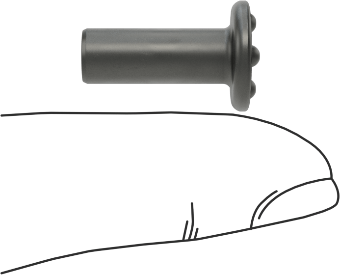 Kaynak Pimleri, Yüzeye Montaj, 1/4" Çap, 3/4" Uzunluk, Çelik