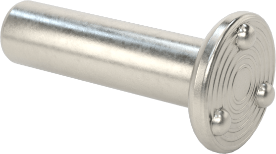 Kaynak Pimleri, Yüzeye Montaj, 1/8" Çap, 1/2" Uzunluk, 18-8 Paslanmaz Çelik