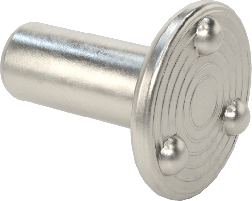 Kaynak Pimleri, Yüzeye Montaj, 3/16" Çap, 1/2" Uzunluk, 18-8 Paslanmaz Çelik