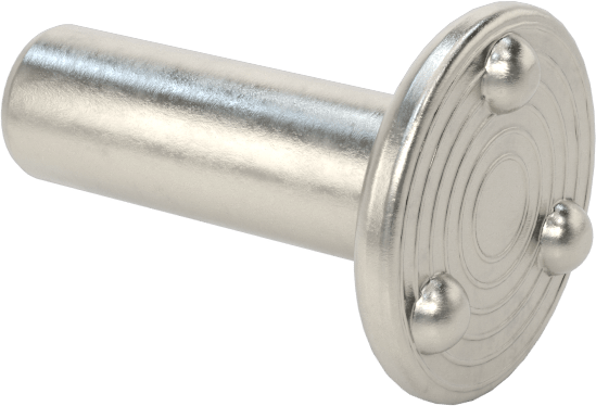 Kaynak Pimleri, Yüzeye Montaj, 3/16" Çap, 5/8" Uzunluk, 18-8 Paslanmaz Çelik