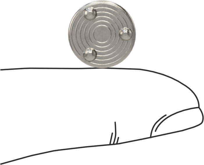 Kaynak Pimleri, Yüzeye Montaj, 1/4" Çap, 5/16" Uzunluk, 18-8 Paslanmaz Çelik