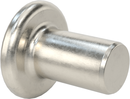 Kaynak Pimleri, Yüzeye Montaj, 1/4" Çap, 1/2" Uzunluk, 18-8 Paslanmaz Çelik
