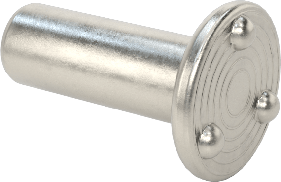 Kaynak Pimleri, Yüzeye Montaj, 1/4" Çap, 3/4" Uzunluk, 18-8 Paslanmaz Çelik