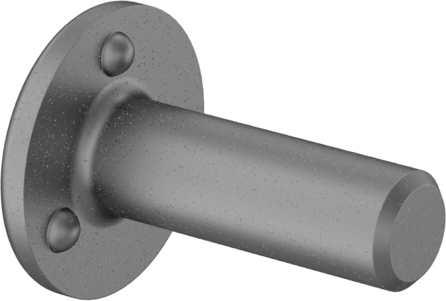 Kaynak Pimleri, Delikli Montaj, 1/4" Çap, 3/4" Uzunluk, Çelik