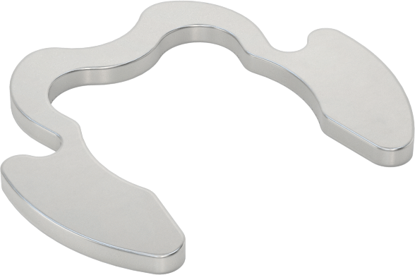 Geniş Tutuşlu Yan Montajlı Harici Tutma Halkası, 15-7 PH Paslanmaz Çelik, 1-1/4" Dış Çap için