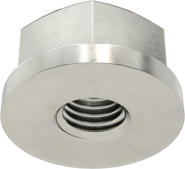 18-8 Paslanmaz Çelik Flanş Somunu, 1/4"-28 Diş Boyutu