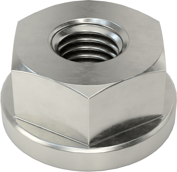 18-8 Paslanmaz Çelik Flanş Somunu, 1/4"-28 Diş Boyutu
