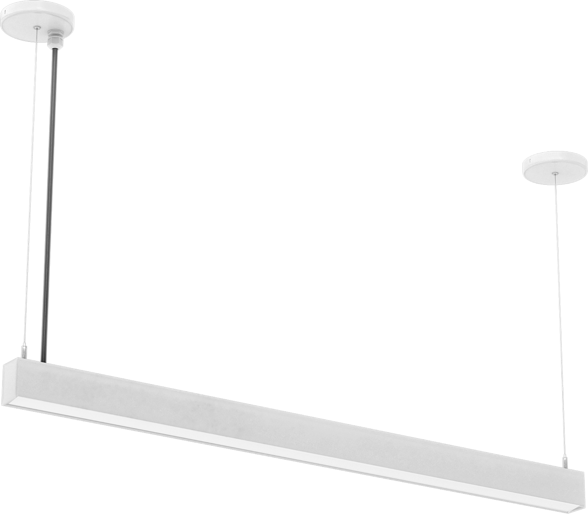 Lineer Tavan Işığı, Askı, 23-7/8“ Uzunluk x 2” Genişlik x 2-3/4" Yükseklik Toplam