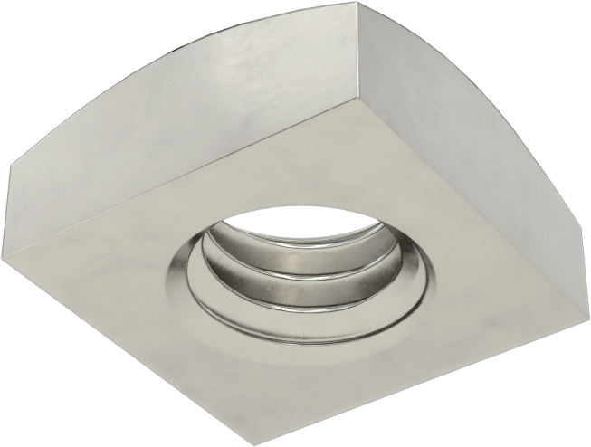 18-8 Paslanmaz Çelik Kare Somun, 3/8"-16 Diş Boyutu