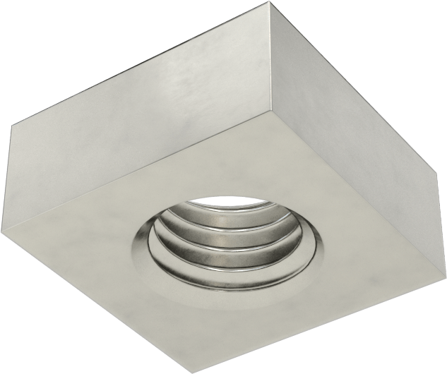 18-8 Paslanmaz Çelik Kare Somun, 1/4"-28 Diş Boyutu