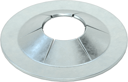 İtmeli dış tutma halkaları, 1/8" Dış Çap için, Çinko Kaplamalı 1050 Yay Çeliği, 3/64" Yükseklik