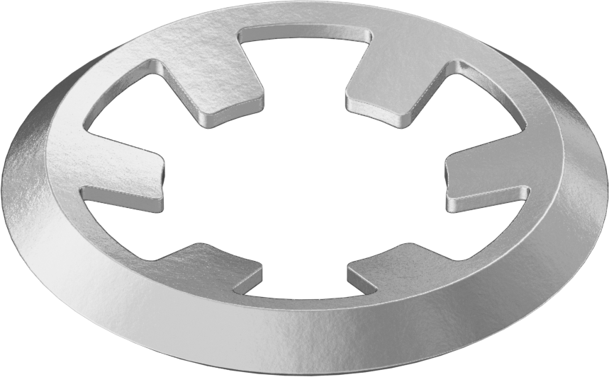 İtmeli dış tutma halkaları, 1/4" Dış Çap için, Sarı Kromat Kaplamalı Çinko 1060-1090 Çelik