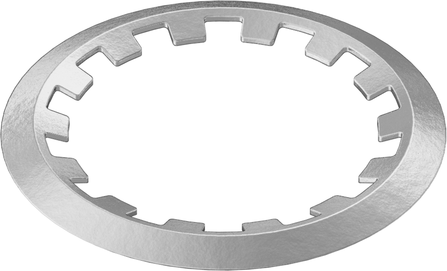 İtmeli dış tutma halkaları, 3/4" dış çap için, Sarı Kromat Kaplamalı Çinko 1060-1090 Çelik