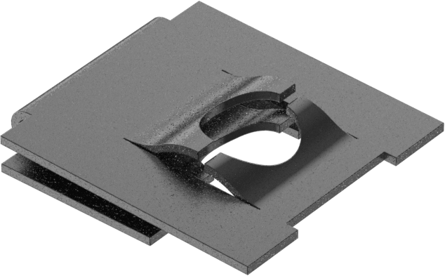 Siyah Fosfat Kaplı Çelik Klipsli Somunlar, Düşük Profilli, 1/4" Vida, 0,031“ - 0,062” Panel Kalınlığı