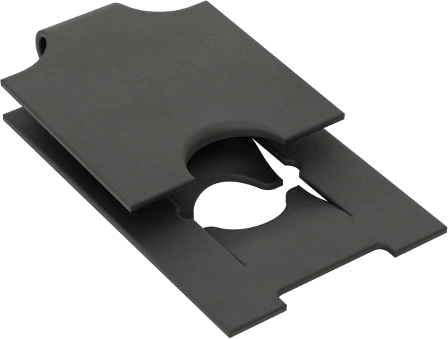 Siyah Fosfat Kaplı Çelik Klipsli Somunlar, Düşük Profilli, 1/4" Vida, 0,075“ - 0,094” Panel Kalınlığı