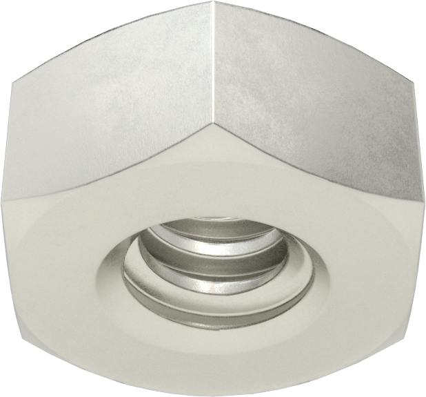 Karbon Çelik Acme Altıgen Somun, Sağ El, 1/4"-16 Diş Boyutu