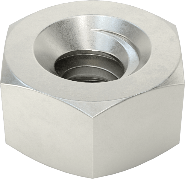 Karbon Çelik Acme Altıgen Somun, Sağ El, 3/8"-8 Diş Boyutu