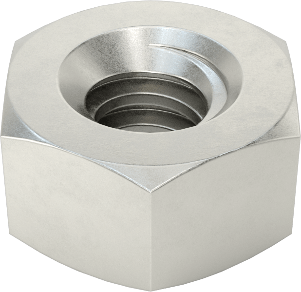 Karbon Çelik Acme Altıgen Somun, Sağ El, 3/8"-10 Diş Boyutu