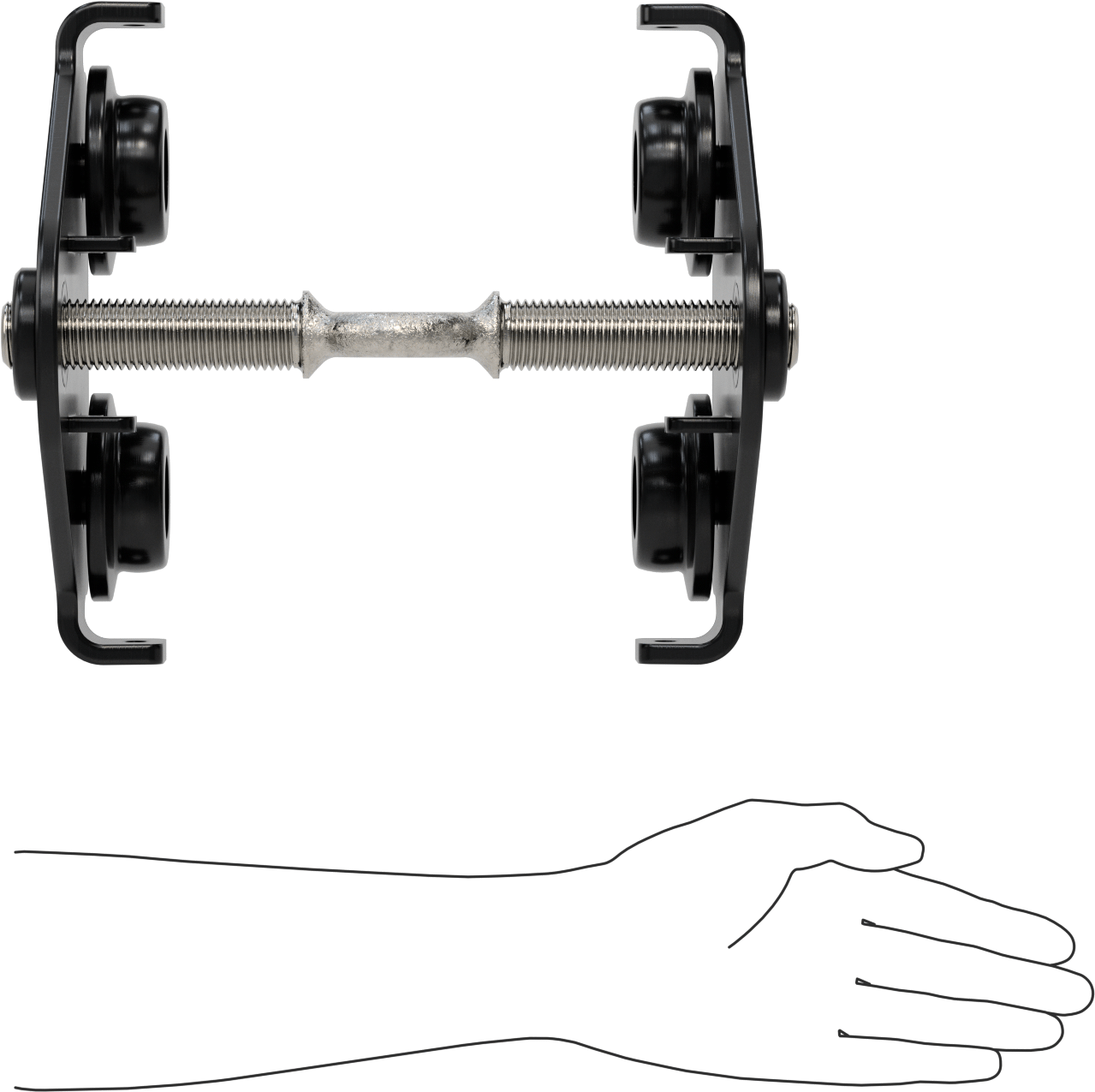 Montaj Halkalı Çelik Vinç Arabası, 1 Ton/2200 lbs. Kapasite, 3-1/4" Boşluk