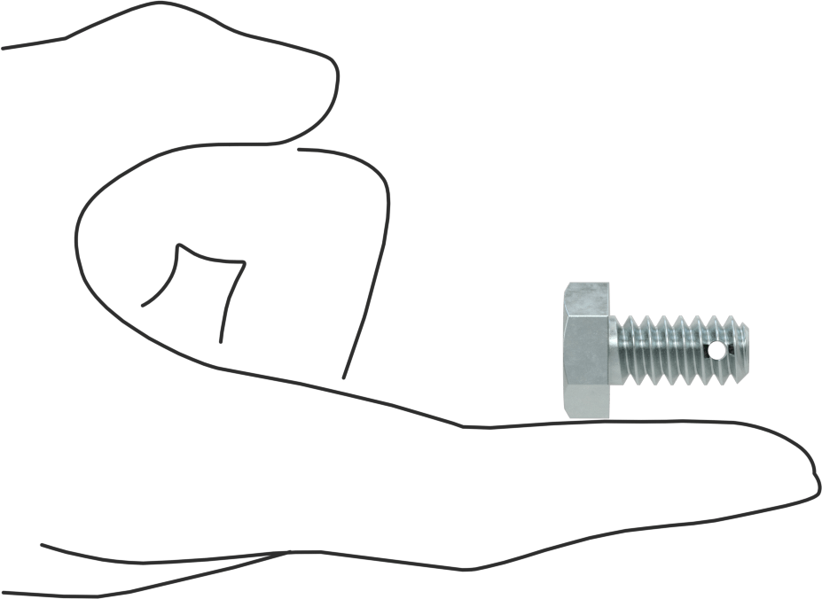 Çinko Kaplı Sınıf 8.8 Çelik Altıgen Başlı Vida, Çatal Pimli Kilitlenebilir, M10 x 1,50 mm Diş Boyutu, 20 mm Uzunluk